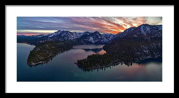 50 Shades Of Tahoe by Brad Scott - Framed Print