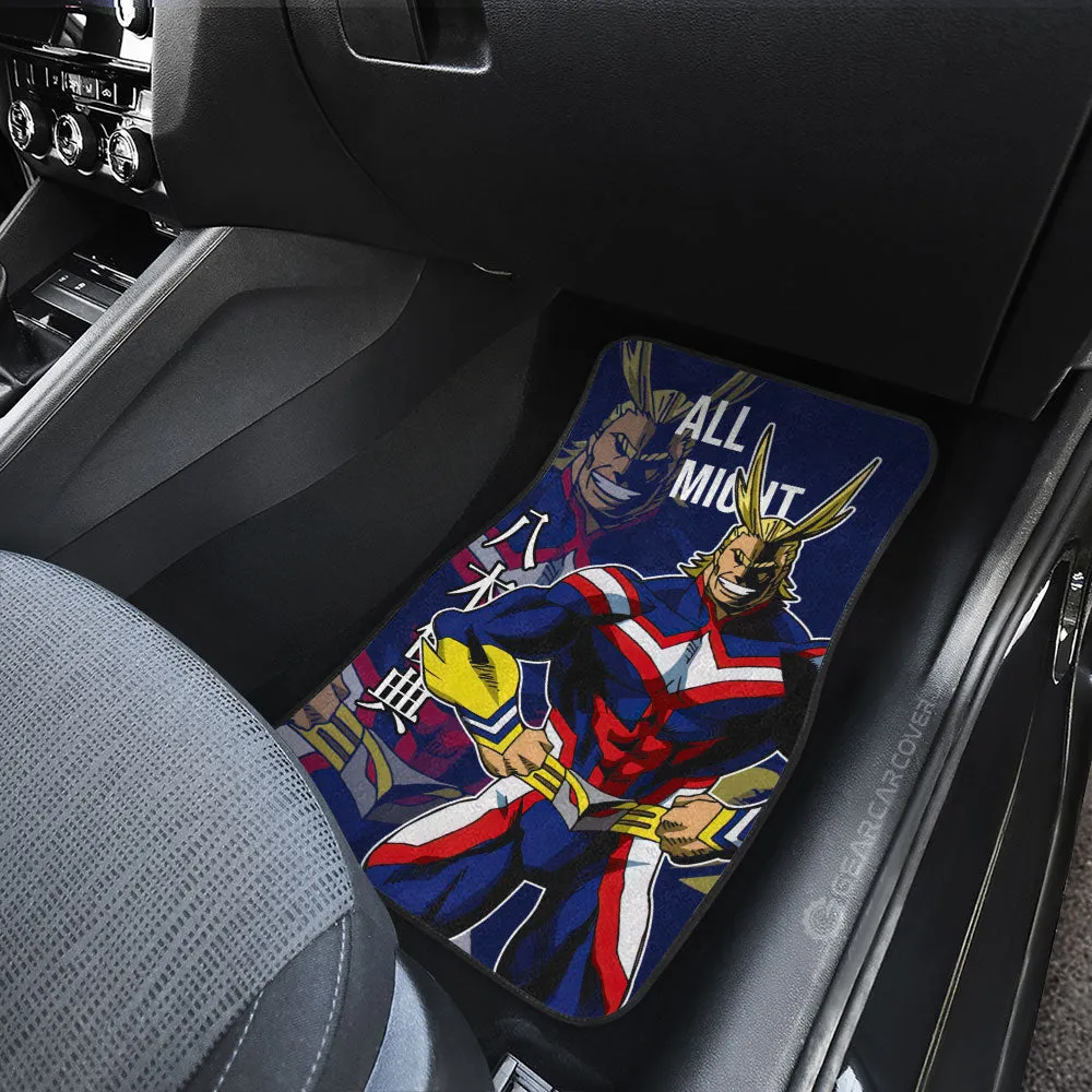 All Might Car Floor Mats Custom Car Accessories For Fans