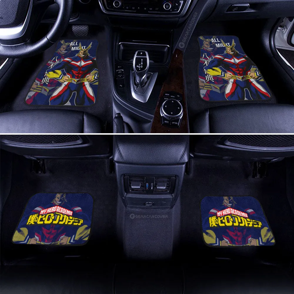 All Might Car Floor Mats Custom Car Accessories For Fans