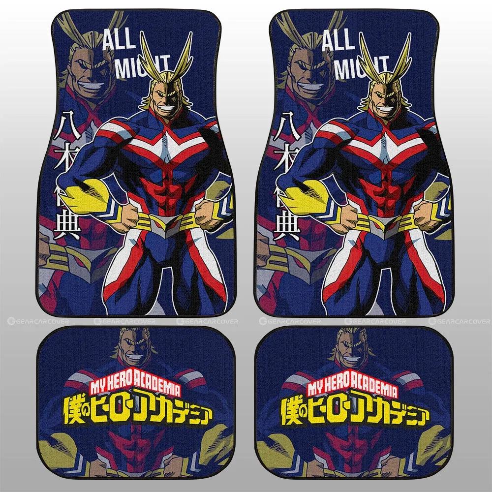All Might Car Floor Mats Custom Car Accessories For Fans