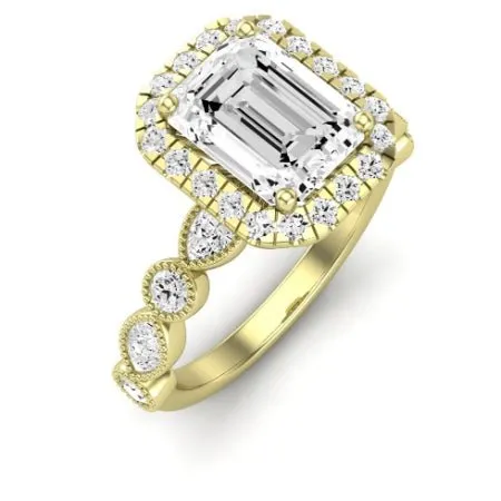 Aubretia - Emerald Diamond Bridal Set