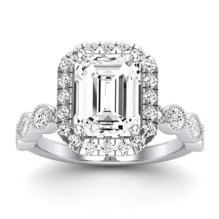 Aubretia - Emerald Diamond Bridal Set