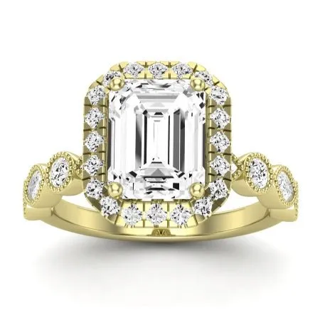 Aubretia - Emerald Diamond Bridal Set