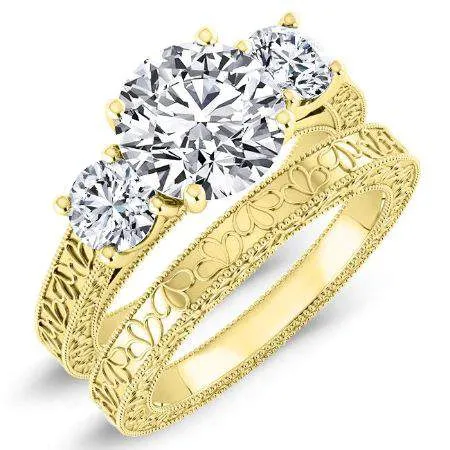 Belladonna - Round Diamond Bridal Set