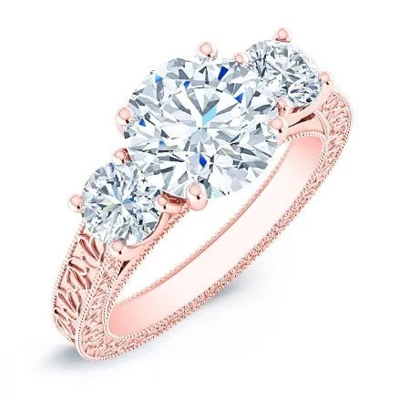 Belladonna - Round Diamond Bridal Set