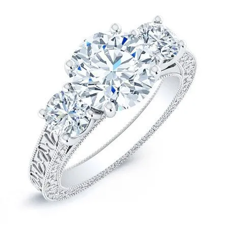 Belladonna - Round Diamond Bridal Set