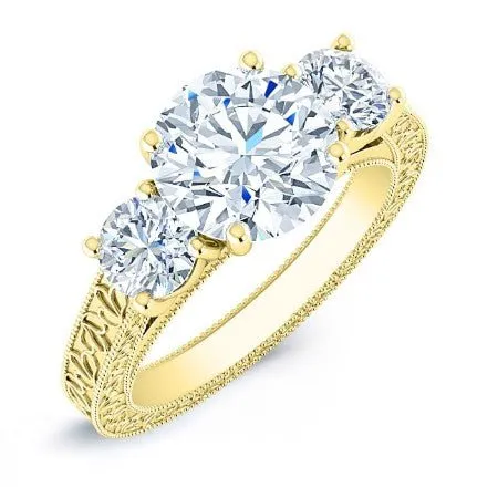 Belladonna - Round Diamond Bridal Set