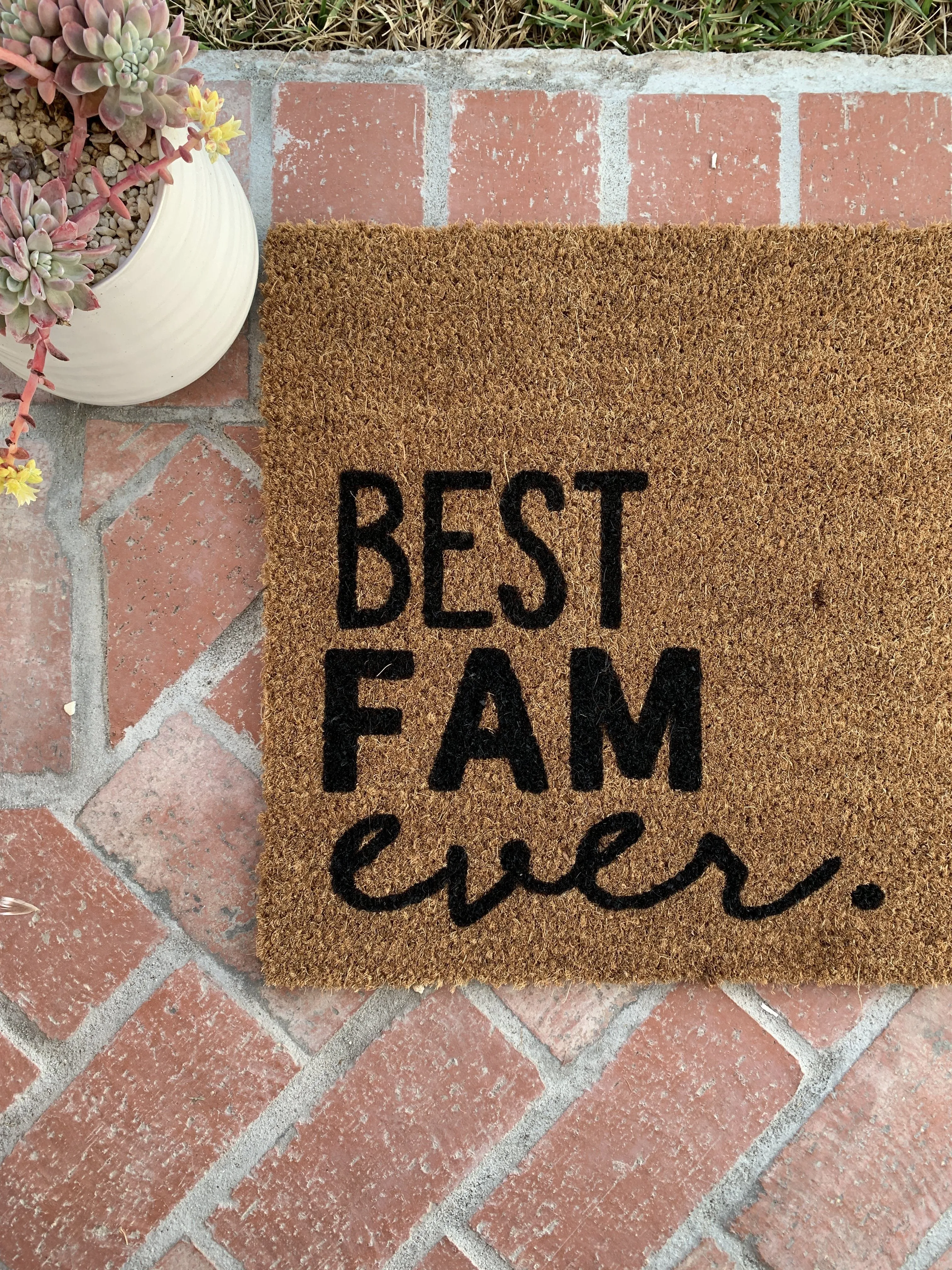 Best Fam Ever Funny Family Doormat