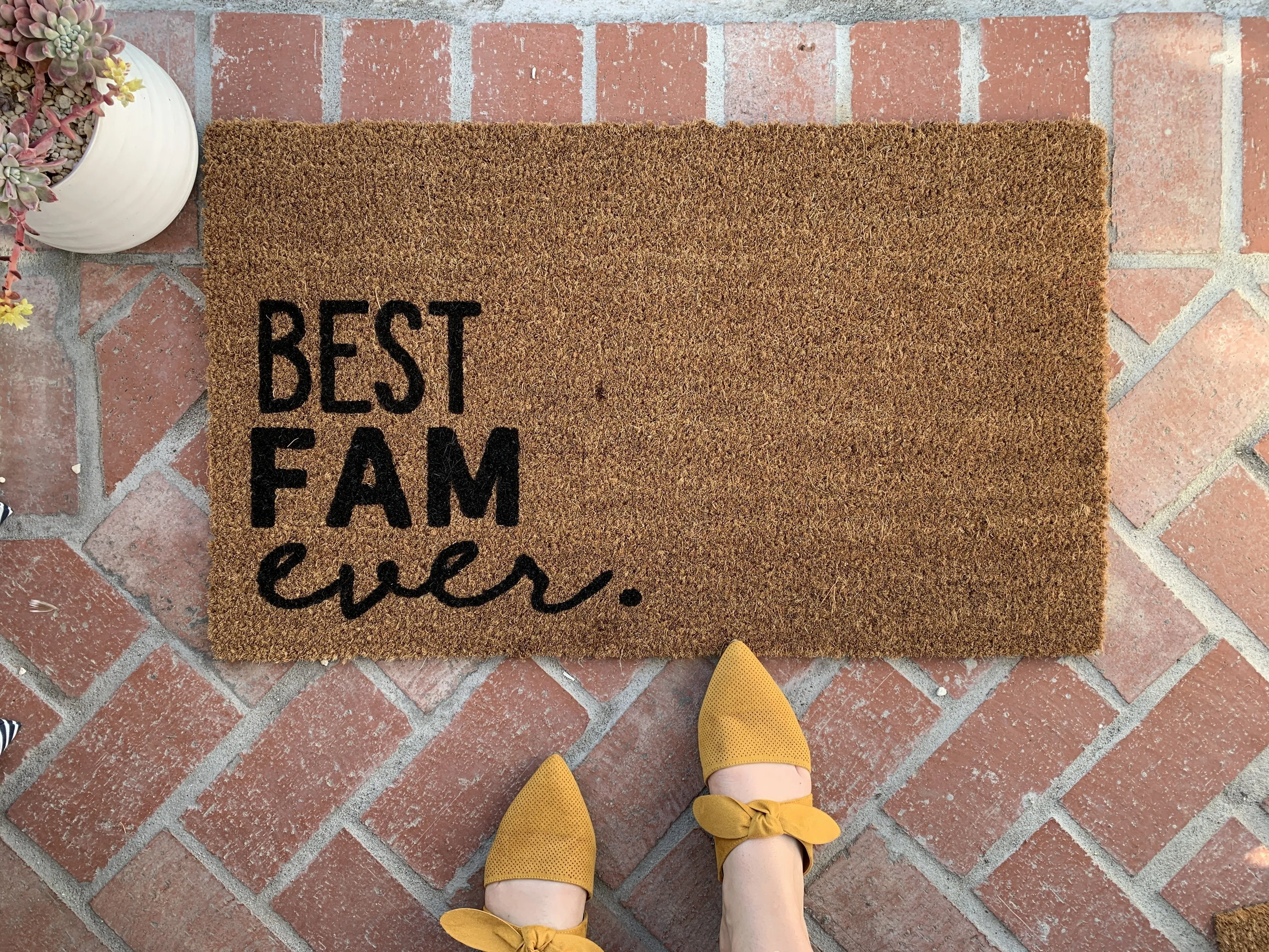 Best Fam Ever Funny Family Doormat