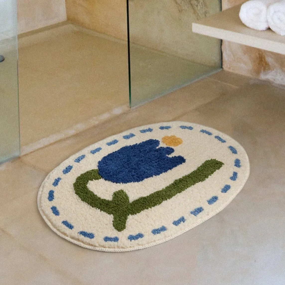 Blue Tulip Mat