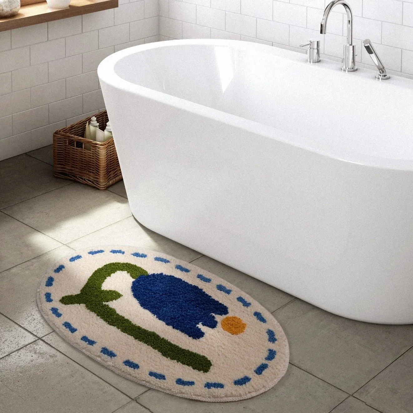 Blue Tulip Mat