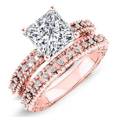 Carmel - Princess Diamond Bridal Set