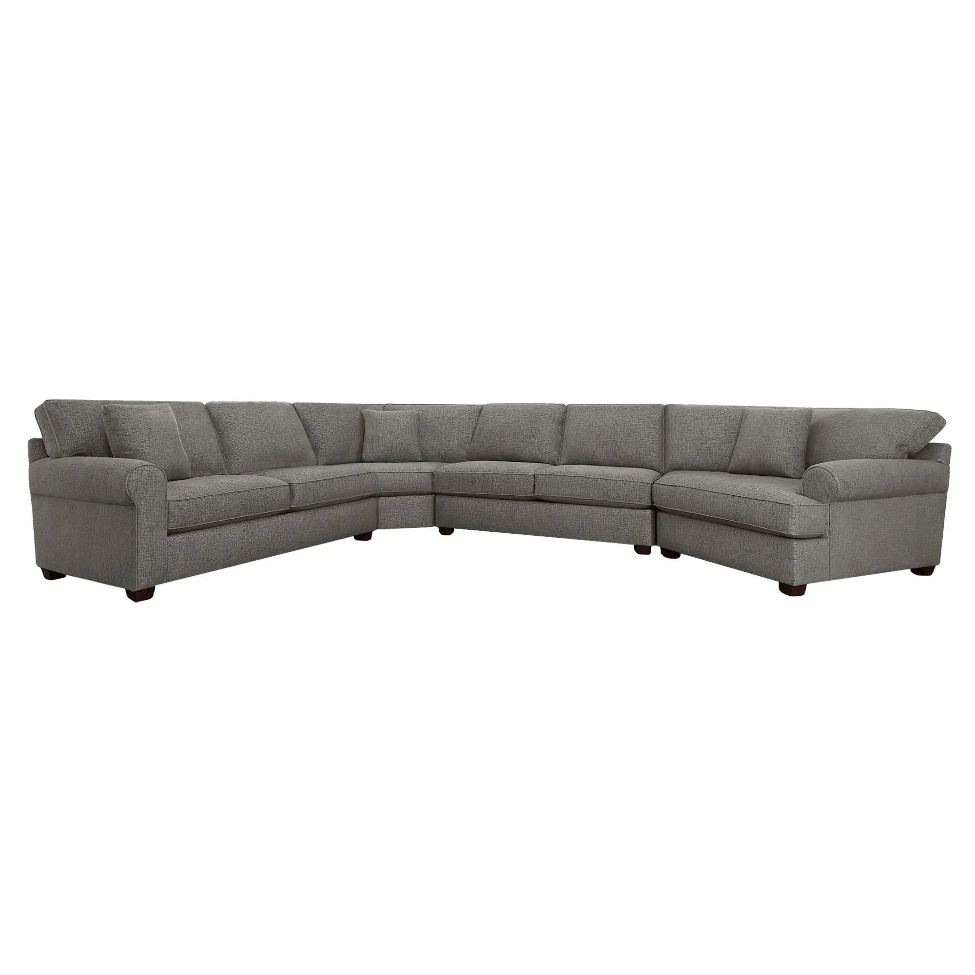 Connections Roll 4 Piece Right Cuddler Wedge Sectional