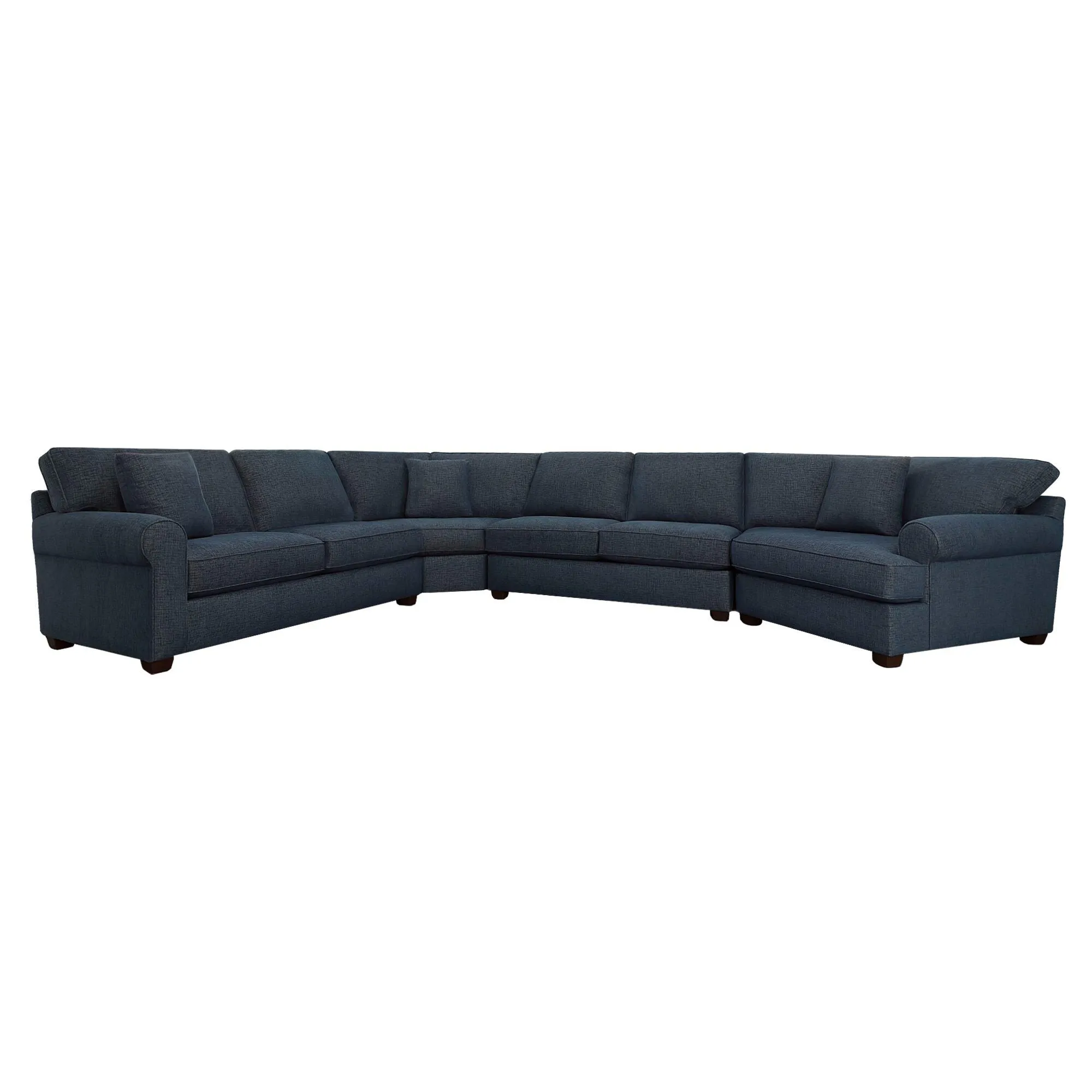Connections Roll 4 Piece Right Cuddler Wedge Sectional