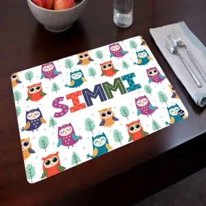 Custom Table Mats for Dining Table Return Gifts for 9 Year Olds -  Owl & Tree