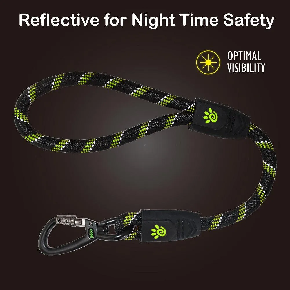 DOCO® Reflective Traffic Rope Dog Leash - Click & Lock Snap - 20 inch