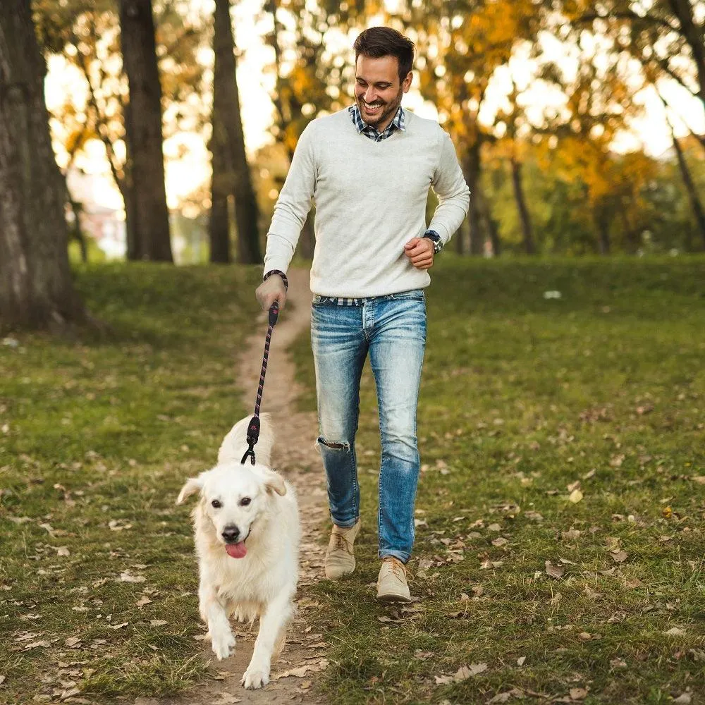 DOCO® Reflective Traffic Rope Dog Leash - Click & Lock Snap - 20 inch