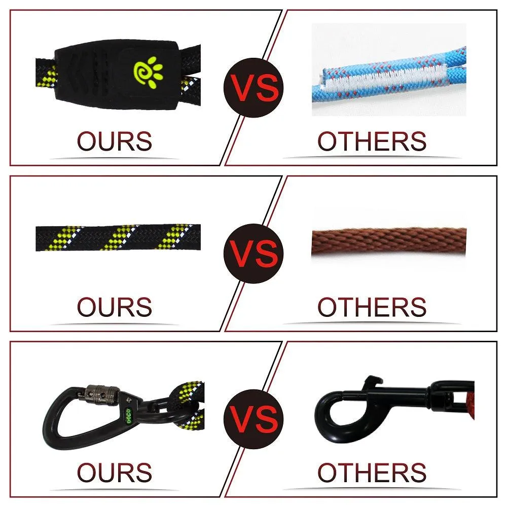 DOCO® Reflective Traffic Rope Dog Leash - Click & Lock Snap - 20 inch
