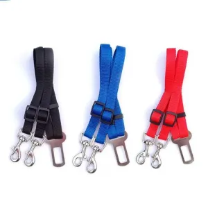 Dual Dog Car Seat Belt Leash: Enhanced Pet Safety & Comfort