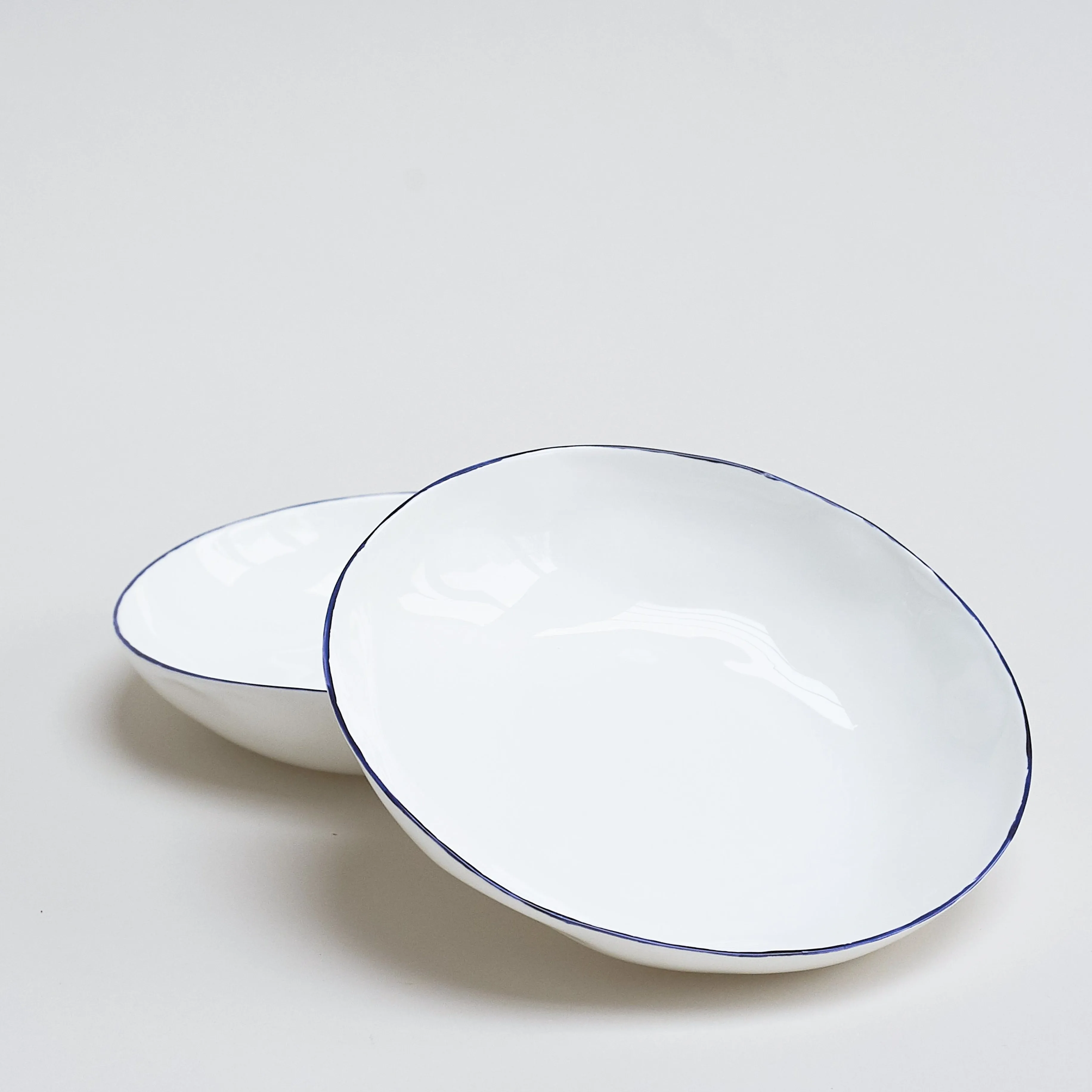 Feldspar Set of 4 Cobalt Pasta Bowls