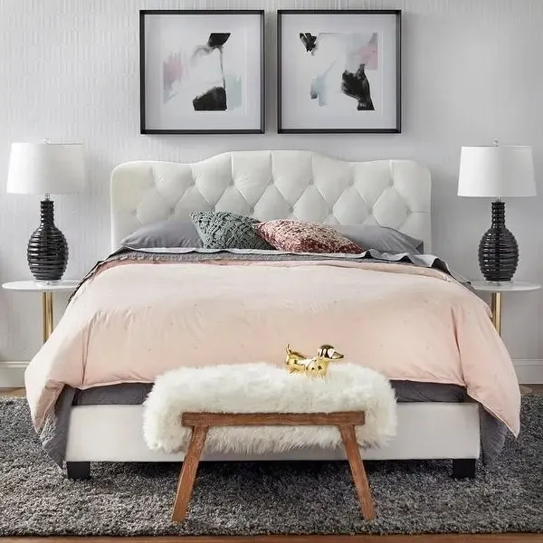 Forest Upholstered Bed with Storage in Grey Suede
