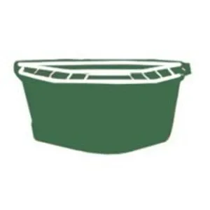 Fortex-Fortiflex CF24GR Corner Feeder, 24 qt Volume, Rubber Polymer, Green :EA: QUANTITY: 1