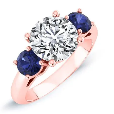 Fuschia - Round Diamond Bridal Set