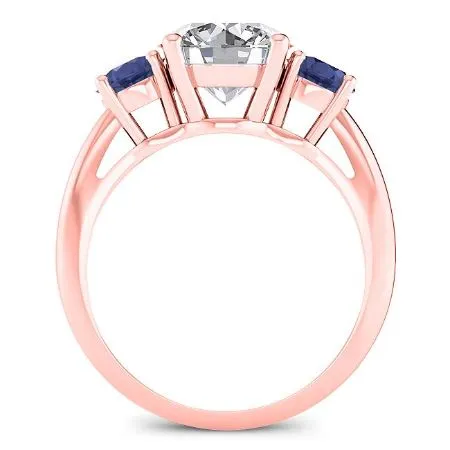 Fuschia - Round Diamond Bridal Set