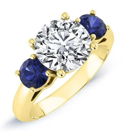 Fuschia - Round Diamond Bridal Set