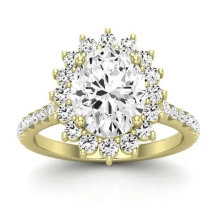 Gazania - Oval Diamond Bridal Set