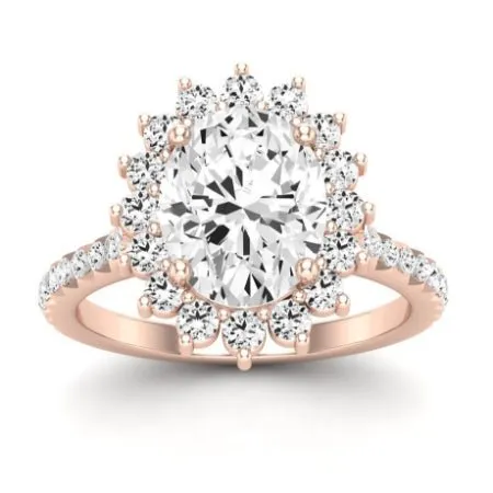 Gazania - Oval Diamond Bridal Set