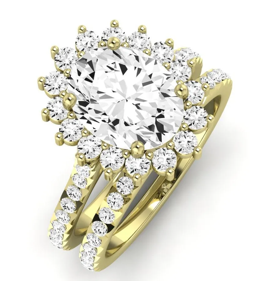 Gazania - Oval Diamond Bridal Set