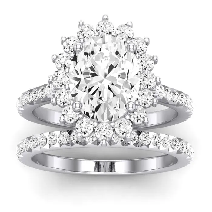 Gazania - Oval Diamond Bridal Set