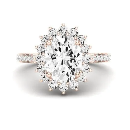 Gazania - Oval Diamond Bridal Set