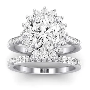 Gazania - Oval Diamond Bridal Set