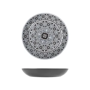 Grey Marrakesh Melamine Bowl 28 x 4.5cm - Pack 1