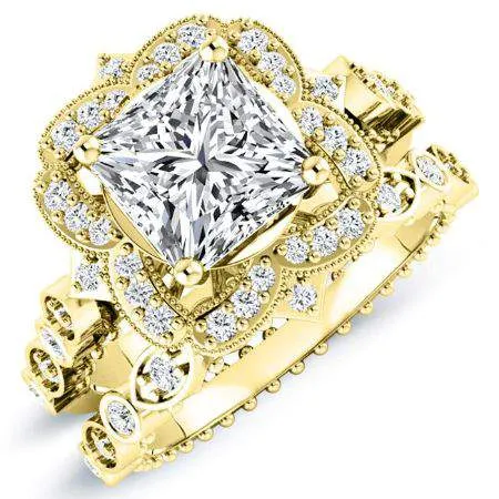 Hana - Princess Diamond Bridal Set