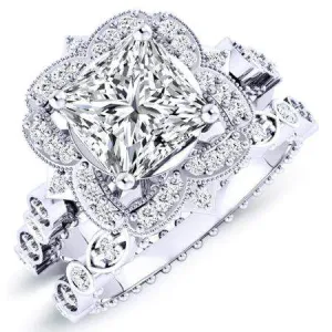 Hana - Princess Diamond Bridal Set