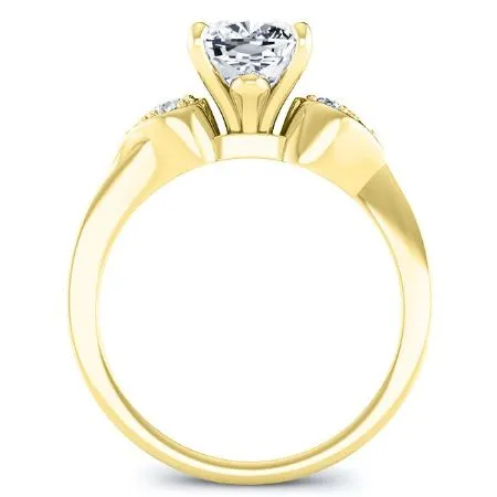 Hibiscus - Cushion Diamond Bridal Set