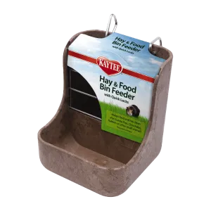 Kaytee Hay & Food Bin Feeder with Quick Locks