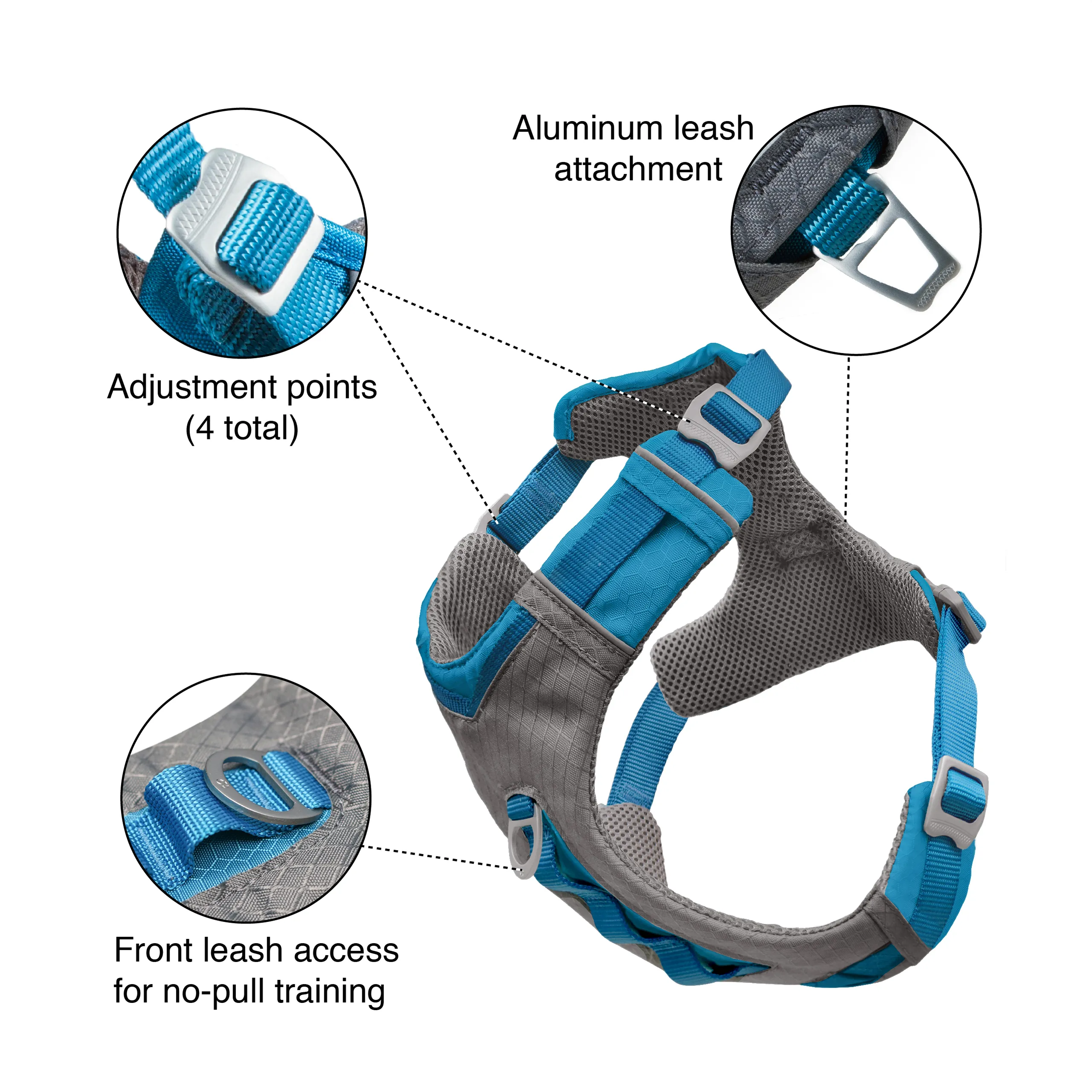 Kurgo Journey Air Dog Harness Black