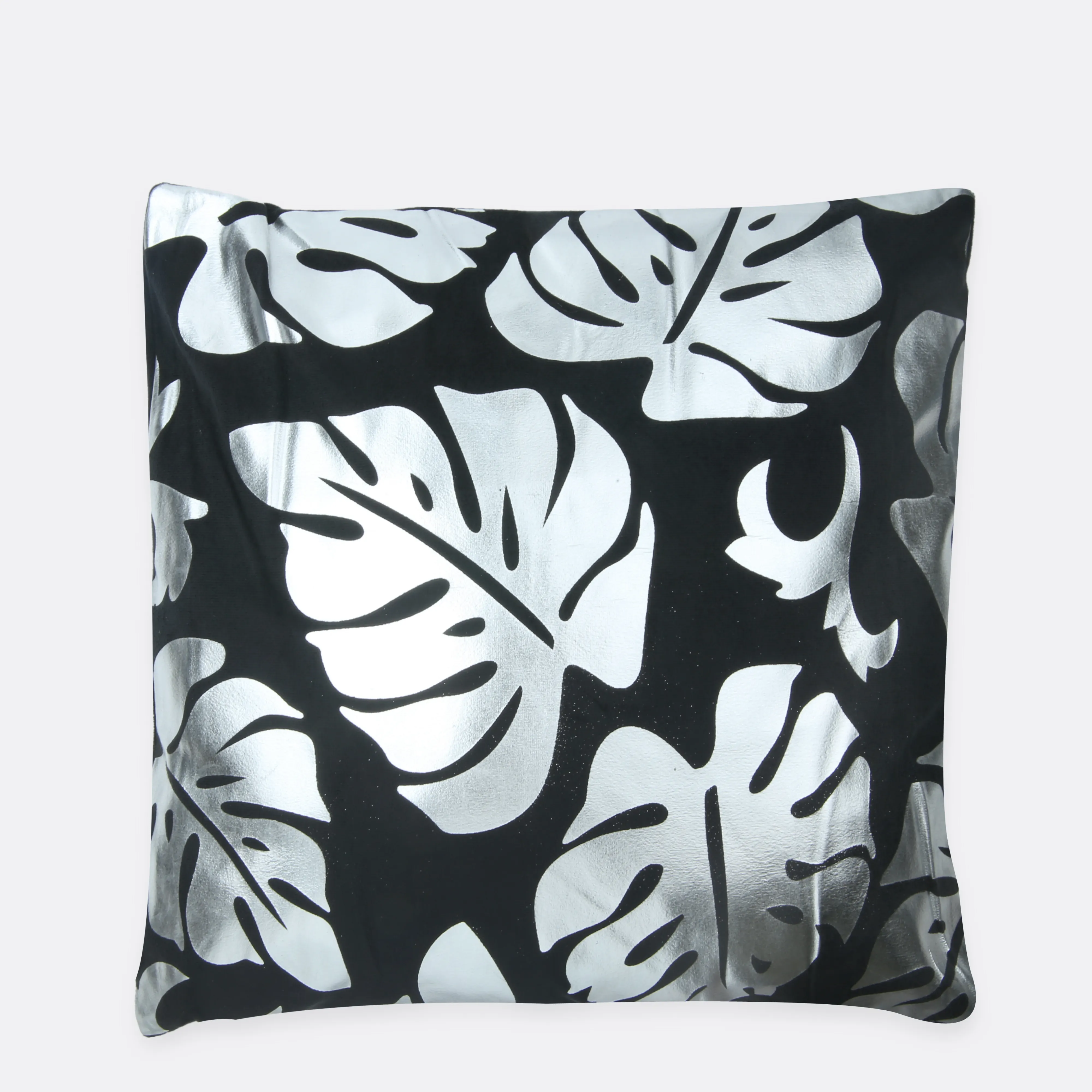 Leaflet Preprint Velvet Cushion Cover