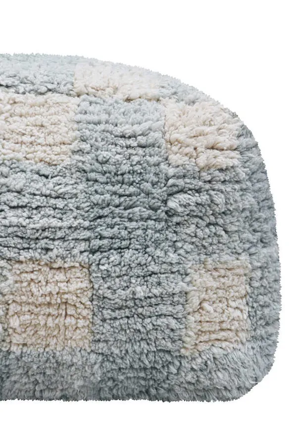 Lorena Canals Pouffe Vichy Blue Sage