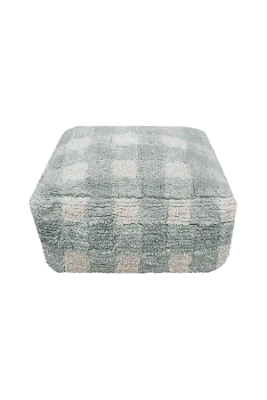 Lorena Canals Pouffe Vichy Blue Sage
