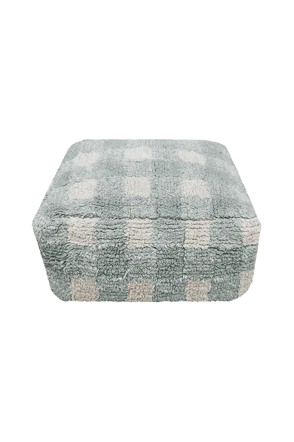 Lorena Canals Pouffe Vichy Blue Sage