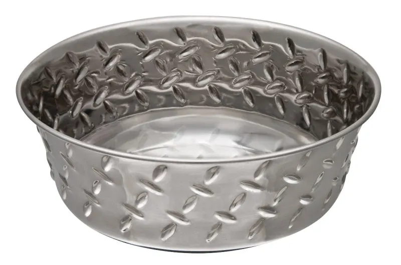 Loving Pets 7258 Pet Feeding Dish, 5 qt Volume, Stainless Steel, Silver :EA: QUANTITY: 1