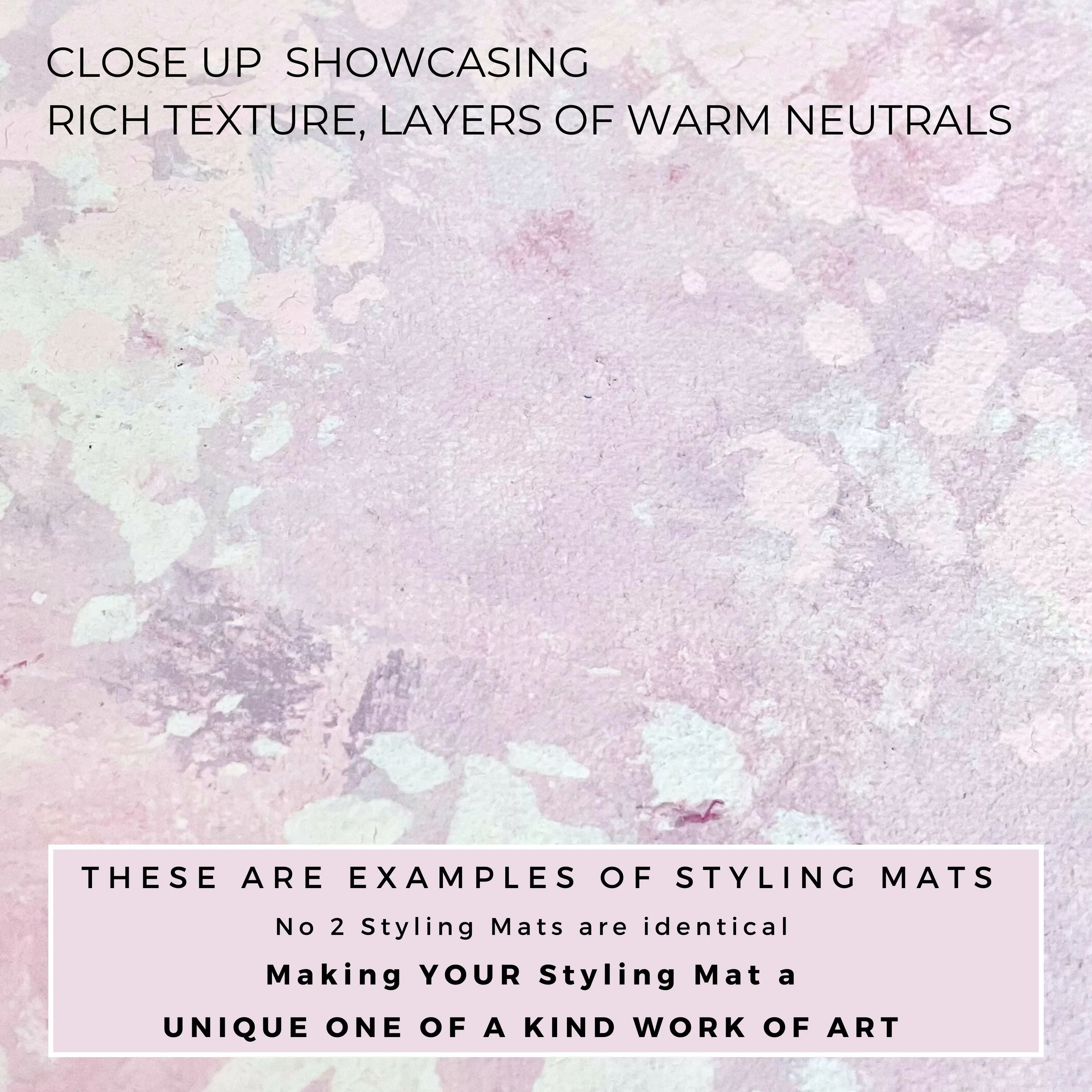 MADE to ORDER ~ January SHIP ~ In Bloom ~ Flat Lay Styling Mat