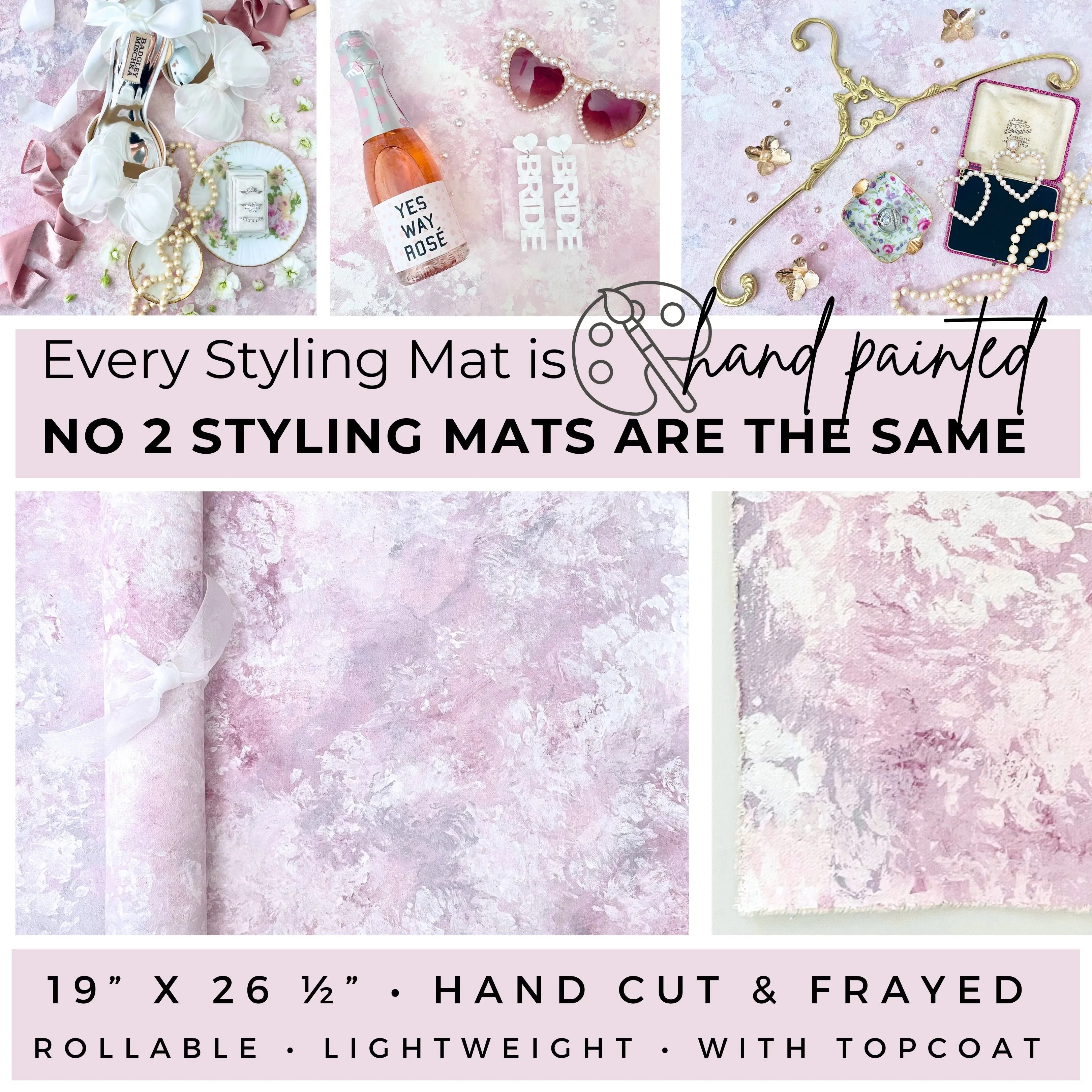 MADE to ORDER ~ January SHIP ~ In Bloom ~ Flat Lay Styling Mat