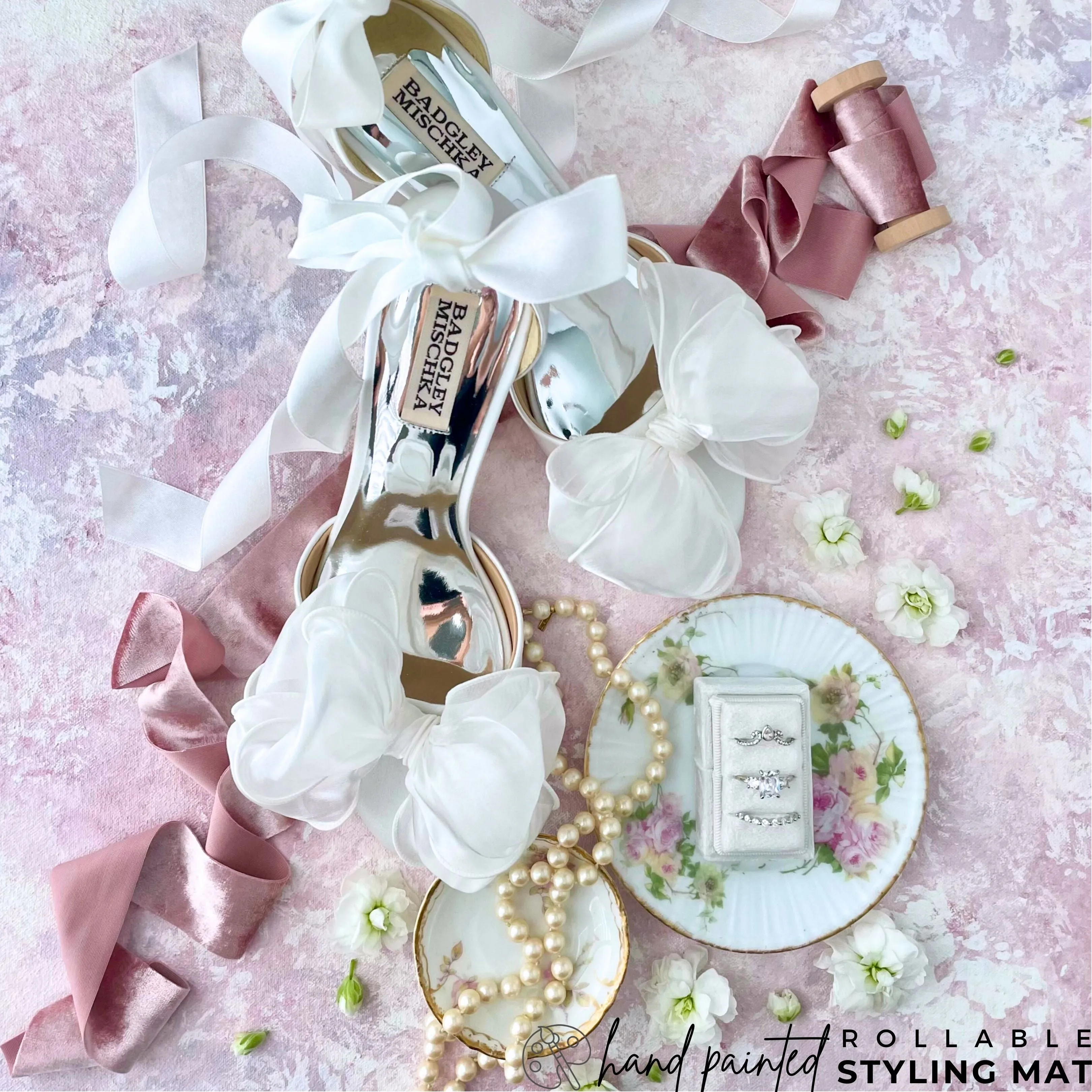 MADE to ORDER ~ January SHIP ~ In Bloom ~ Flat Lay Styling Mat