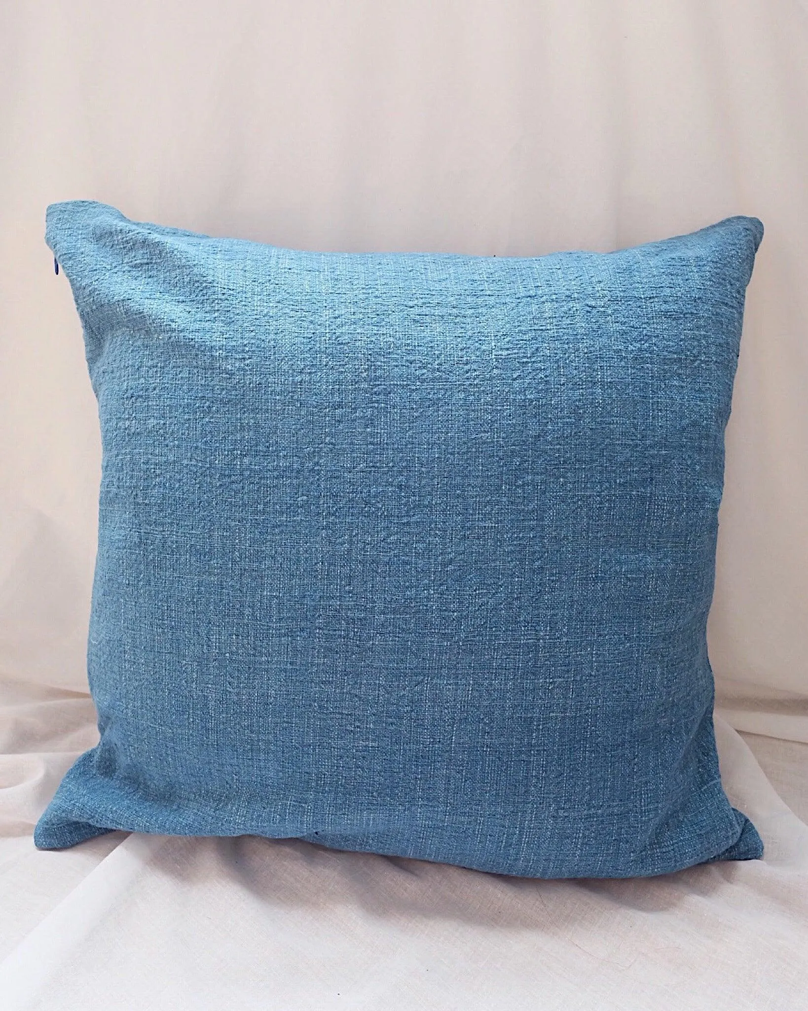 Mars Indigo Handwoven Pillow Cover - Double Sided